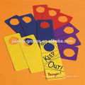 hot sale various of door hanger printing advertising,available in various color ,Oem orders are welcome